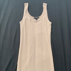 Forever 21 beige sleeveless bodycon dress